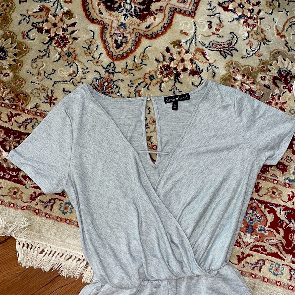 Grey Derek heart romper
